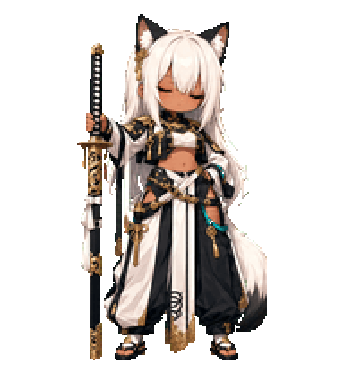 Neko Samurai Codex pet