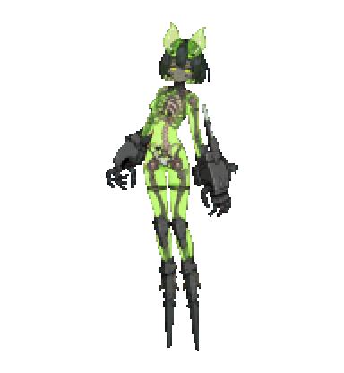 Neon Jackrabbit Codex pet