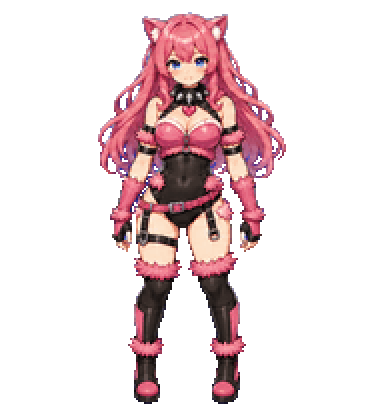 Pink Catgirl Codex pet