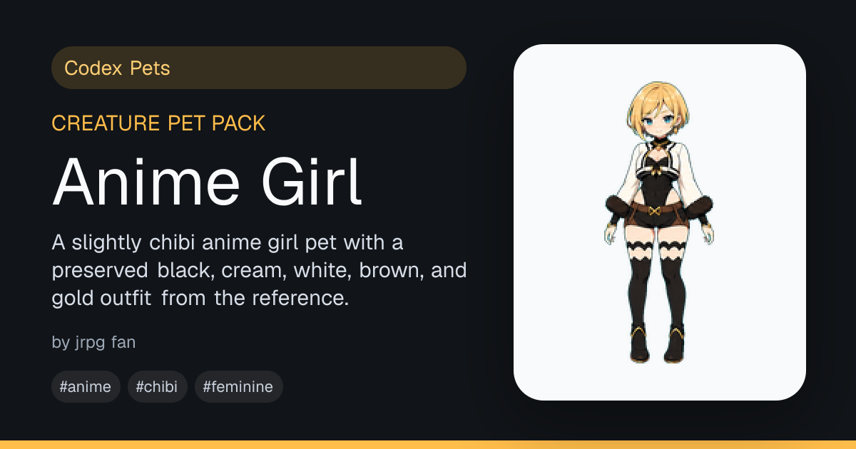 Anime Girl - Codex Pets