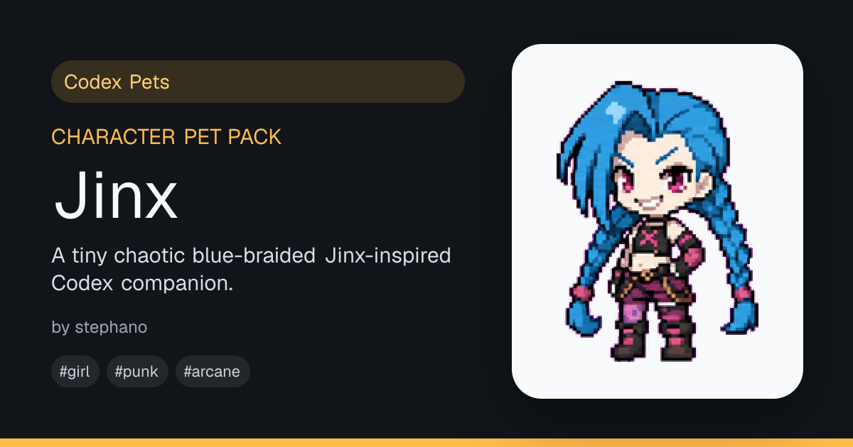 Jinx - Codex Pets